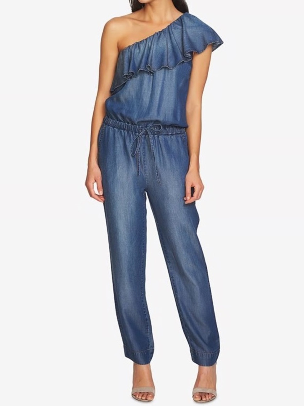 Anthropologie Cloth stone chambray jumpsuit Sz XS